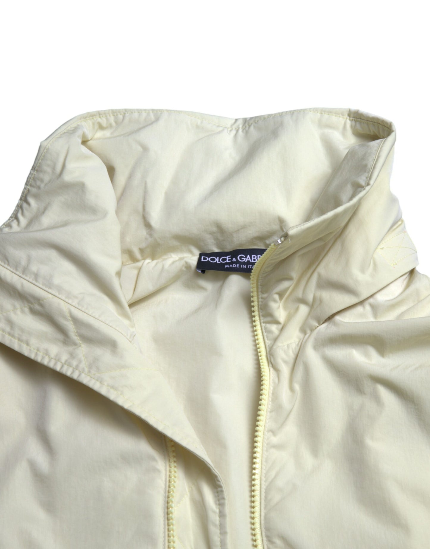 Dolce & Gabbana Elegant Yellow Windbreaker Jacket IT50 / L