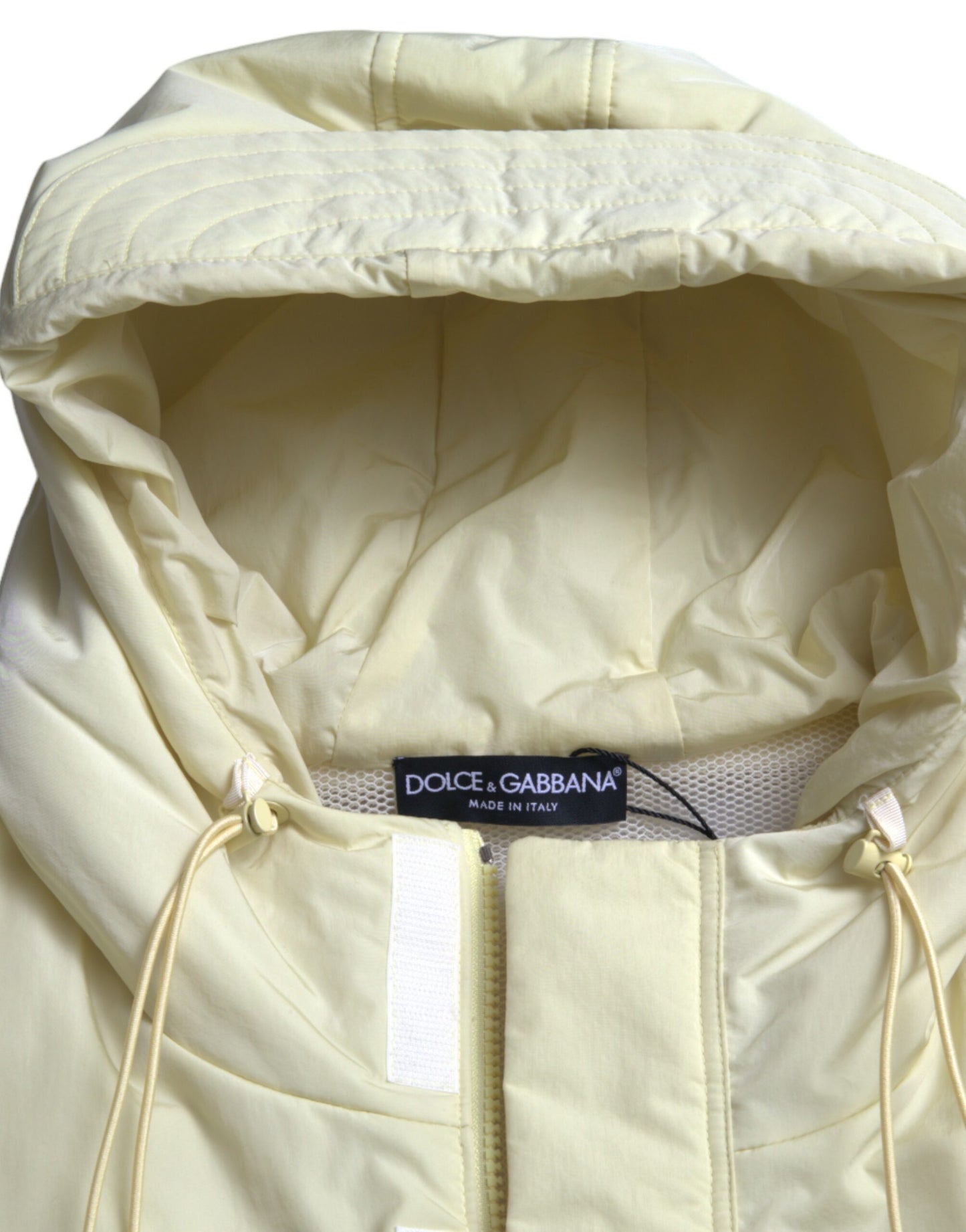 Dolce & Gabbana Sunshine Yellow Hooded Vest Jacket IT48 / M