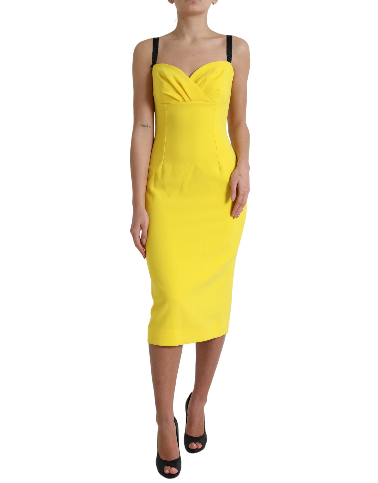 Dolce & Gabbana Sunshine Chic Sleeveless Midi Dress IT42 / M