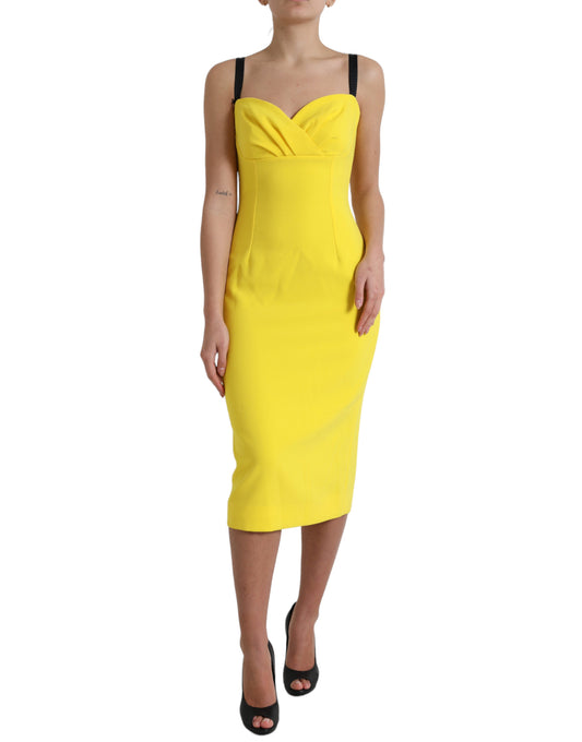 Dolce & Gabbana Sunshine Chic Sleeveless Midi Dress IT42 / M