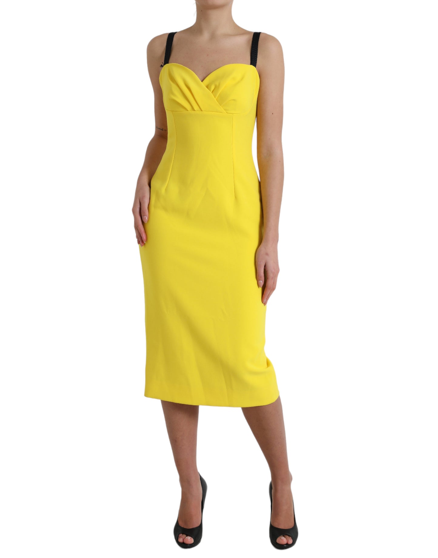 Dolce & Gabbana Sunshine Chic Sleeveless Midi Dress IT42 / M