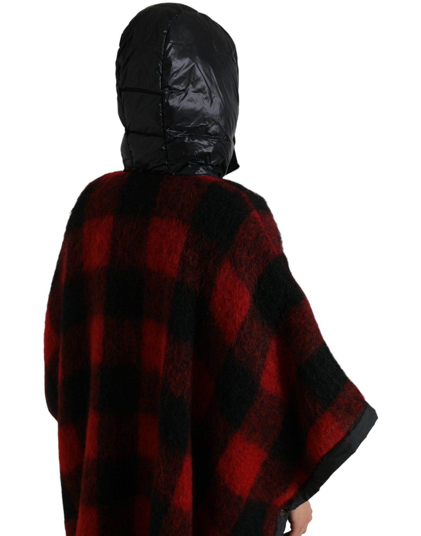 Dolce & Gabbana Elegant Buffalo Check Poncho Jacket IT40 / S