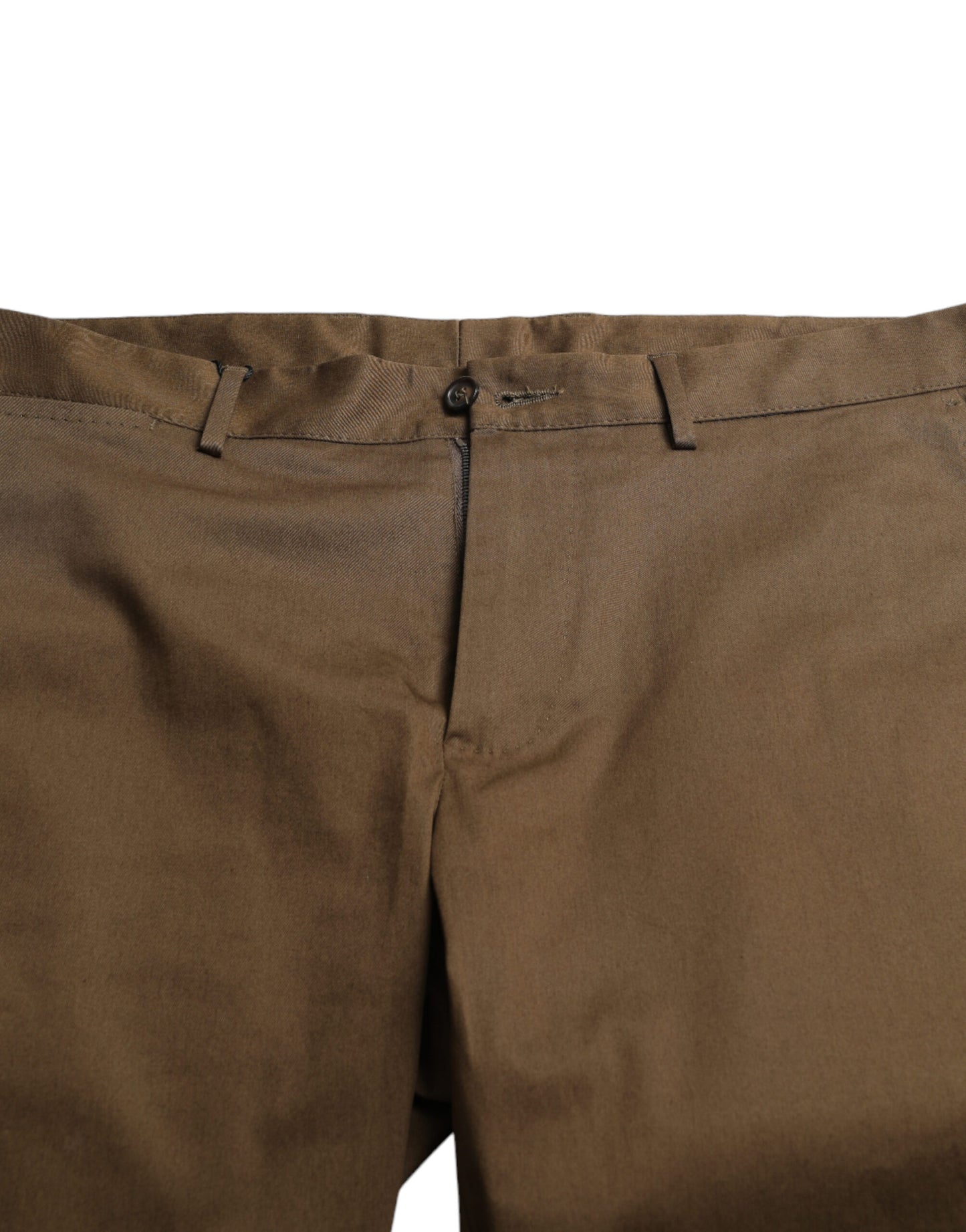 Dolce & Gabbana Chic Brown Bermuda Shorts with Logo Detail IT44 / XS