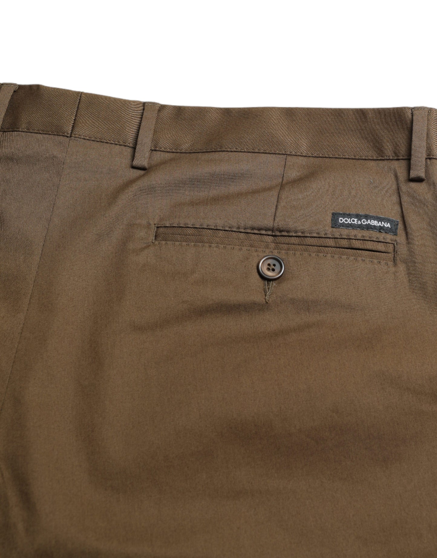 Dolce & Gabbana Chic Brown Bermuda Shorts with Logo Detail IT44 / XS