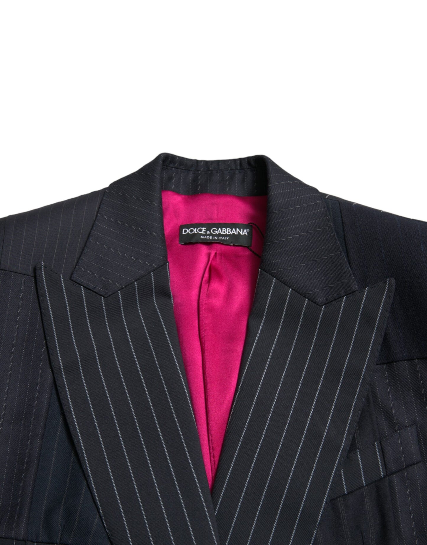 Dolce & Gabbana Elegant Striped Virgin Wool Blazer IT40 | S