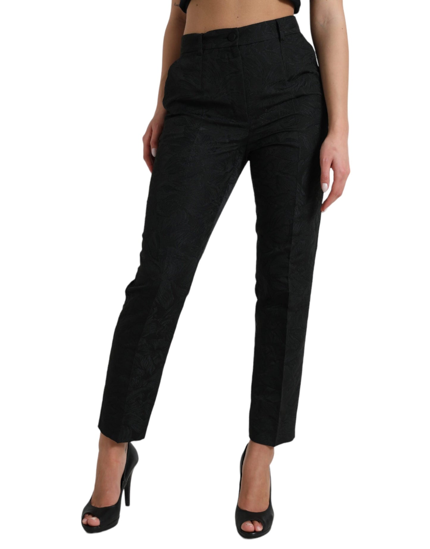 Dolce & Gabbana High Waist Tapered Elegance Pants IT42 / M