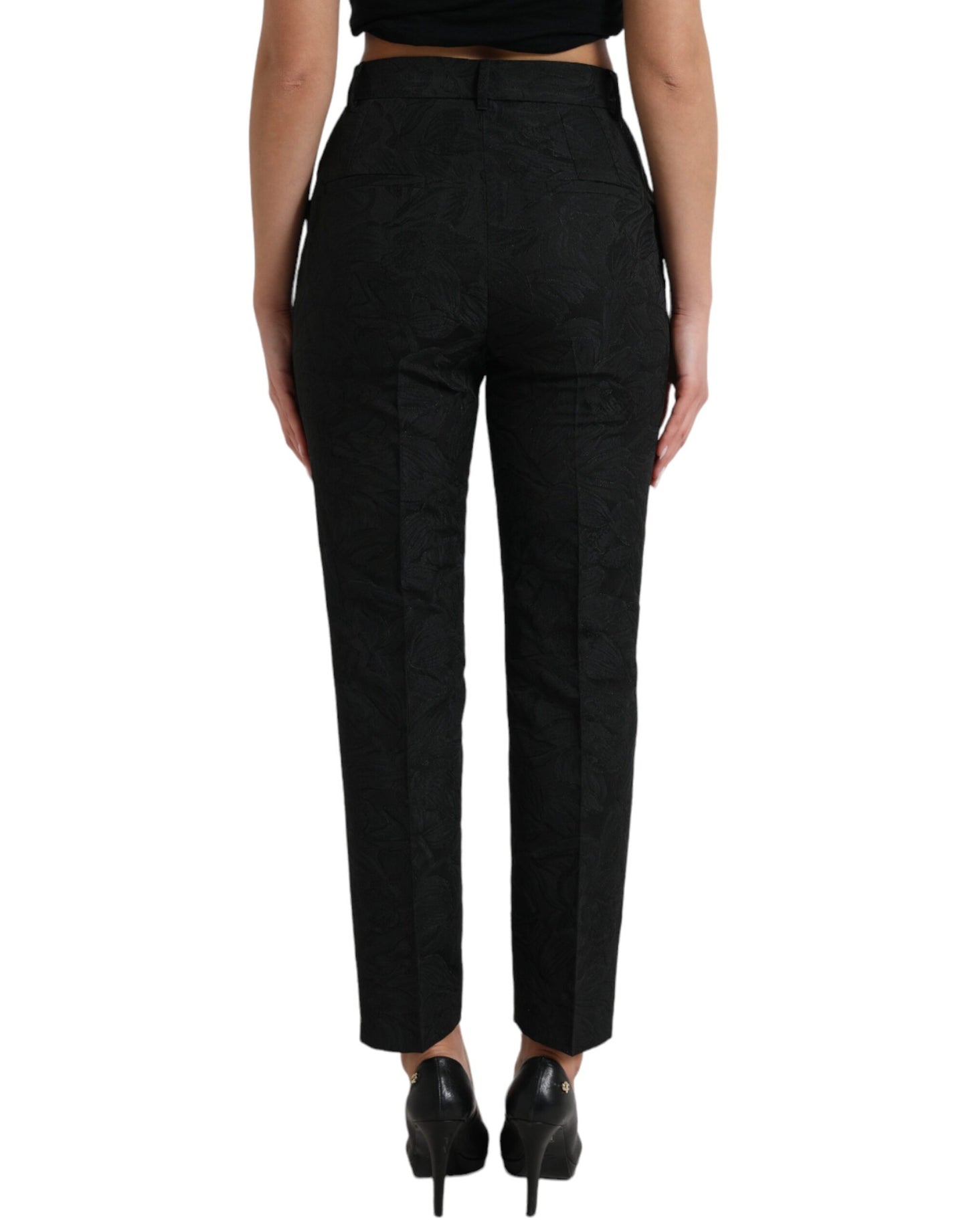 Dolce & Gabbana High Waist Tapered Elegance Pants IT42 / M