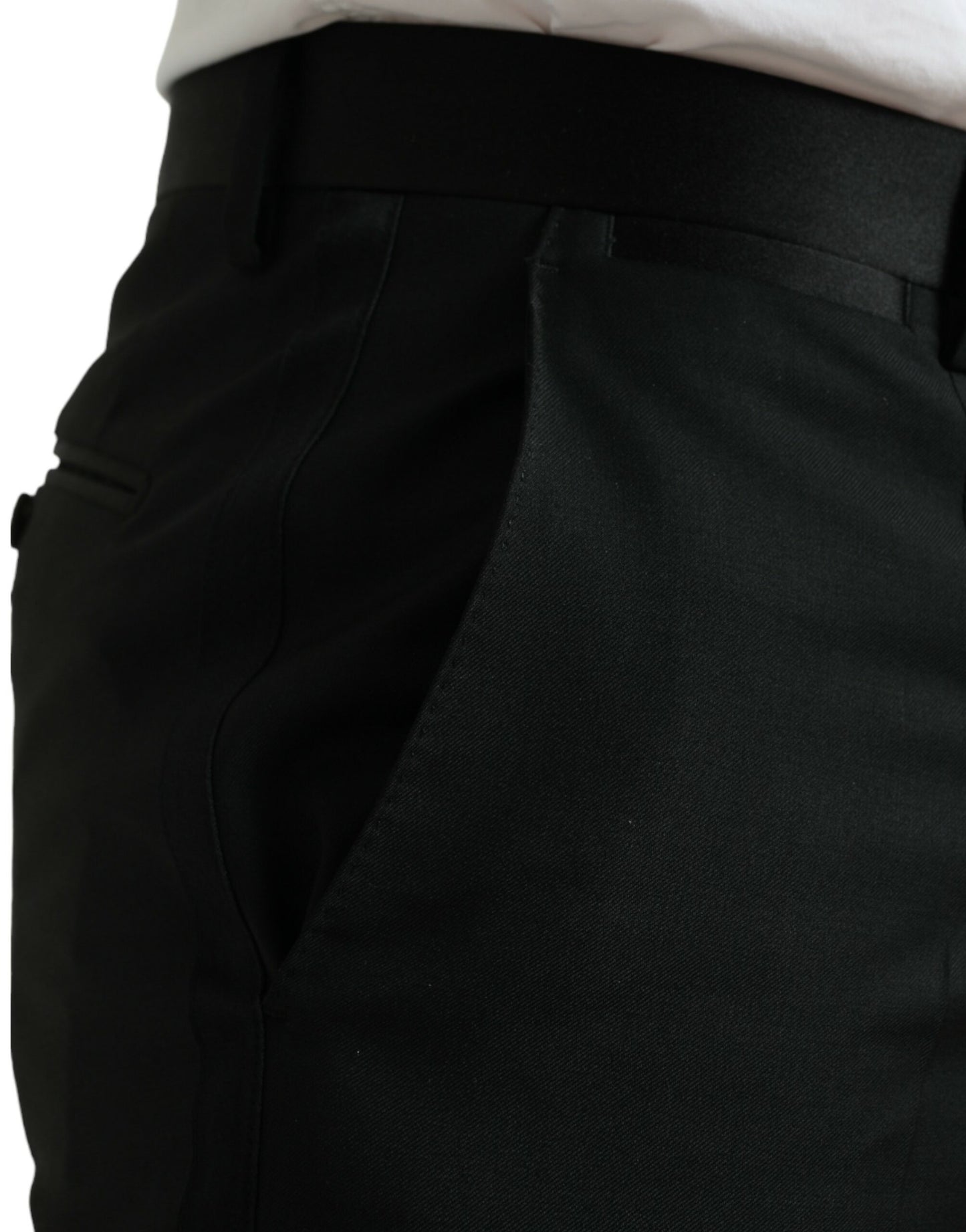 Dolce & Gabbana Elegant Slim Fit Wool Dress Pants IT50 / L