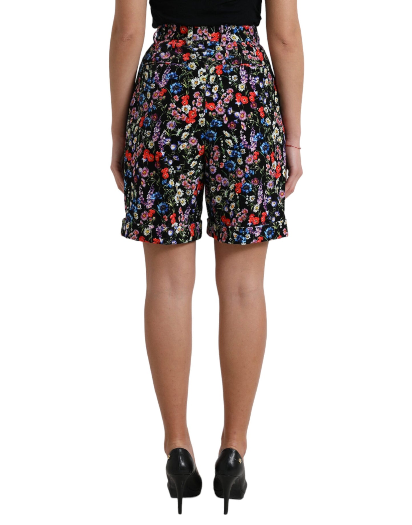 Dolce & Gabbana Chic Floral High Waist Hot Pants Shorts IT40 / S