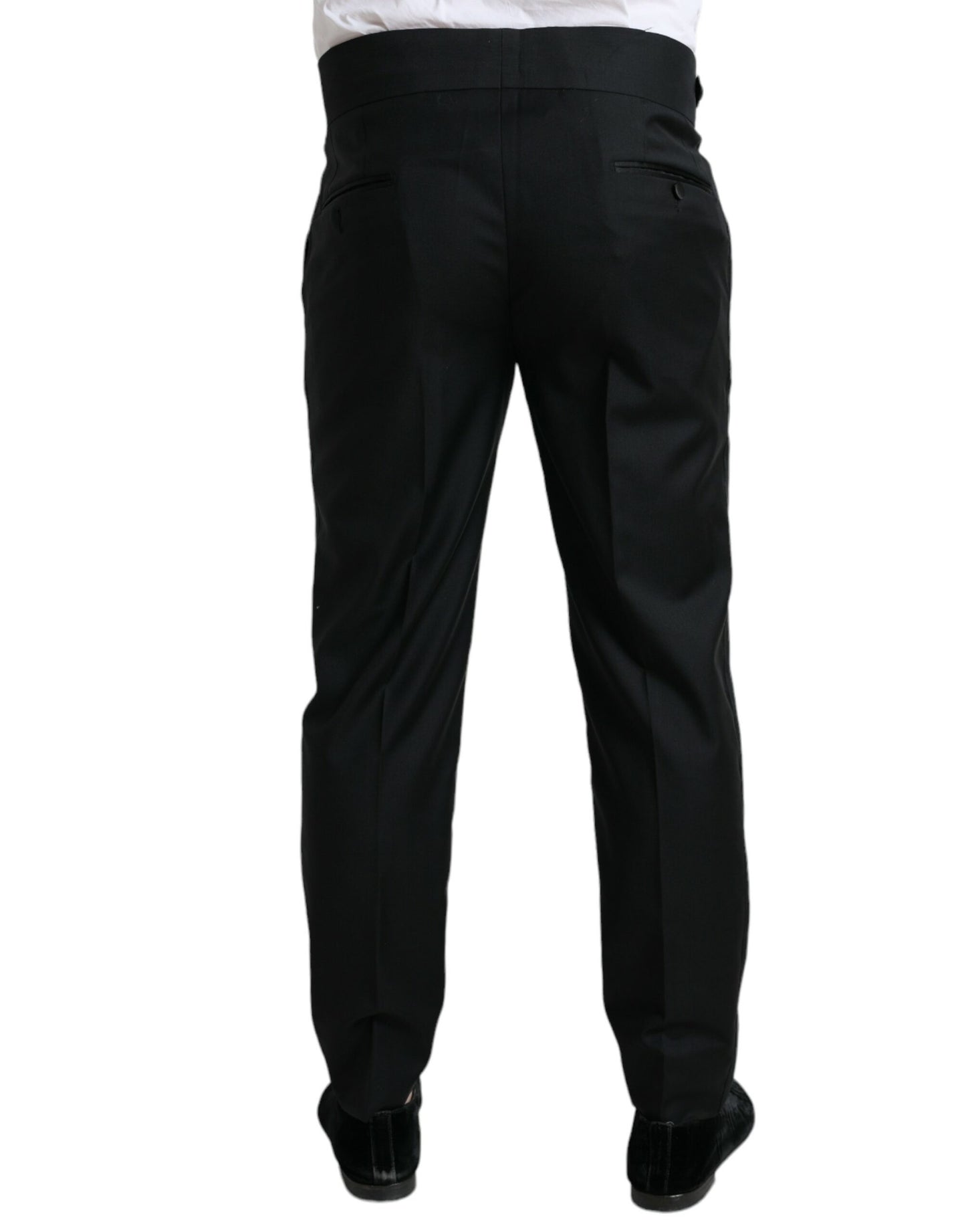 Dolce & Gabbana Elegant Slim Fit Wool Dress Pants IT50 / L