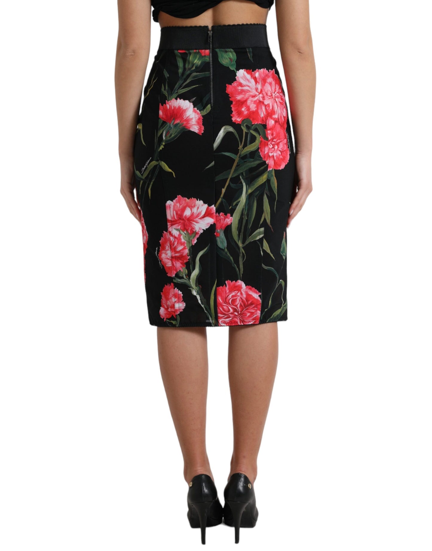 Dolce & Gabbana Floral High Waist Pencil Skirt IT36 / XXS