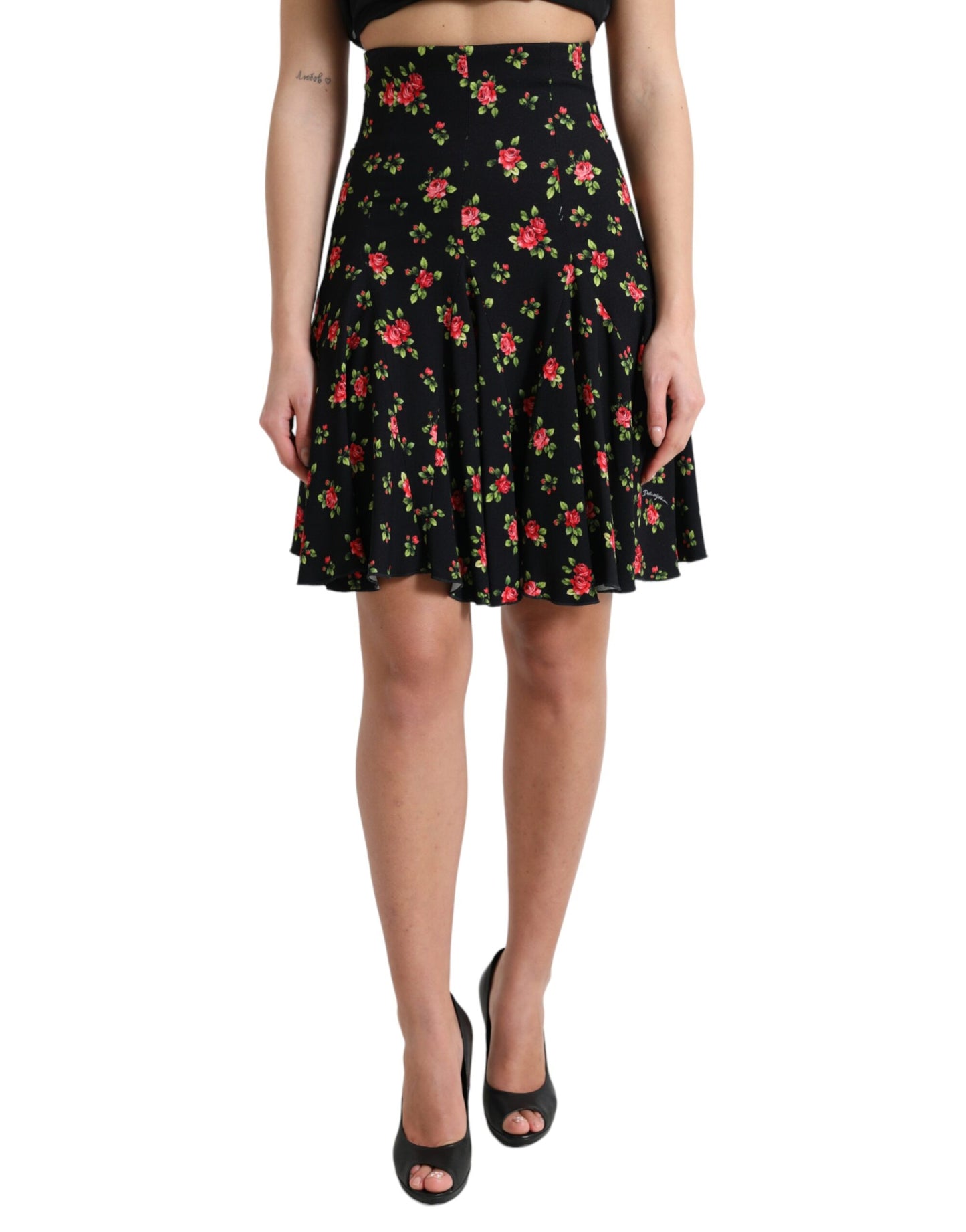 Dolce & Gabbana Floral A-Line Mini Skirt with High Waist IT40 | S