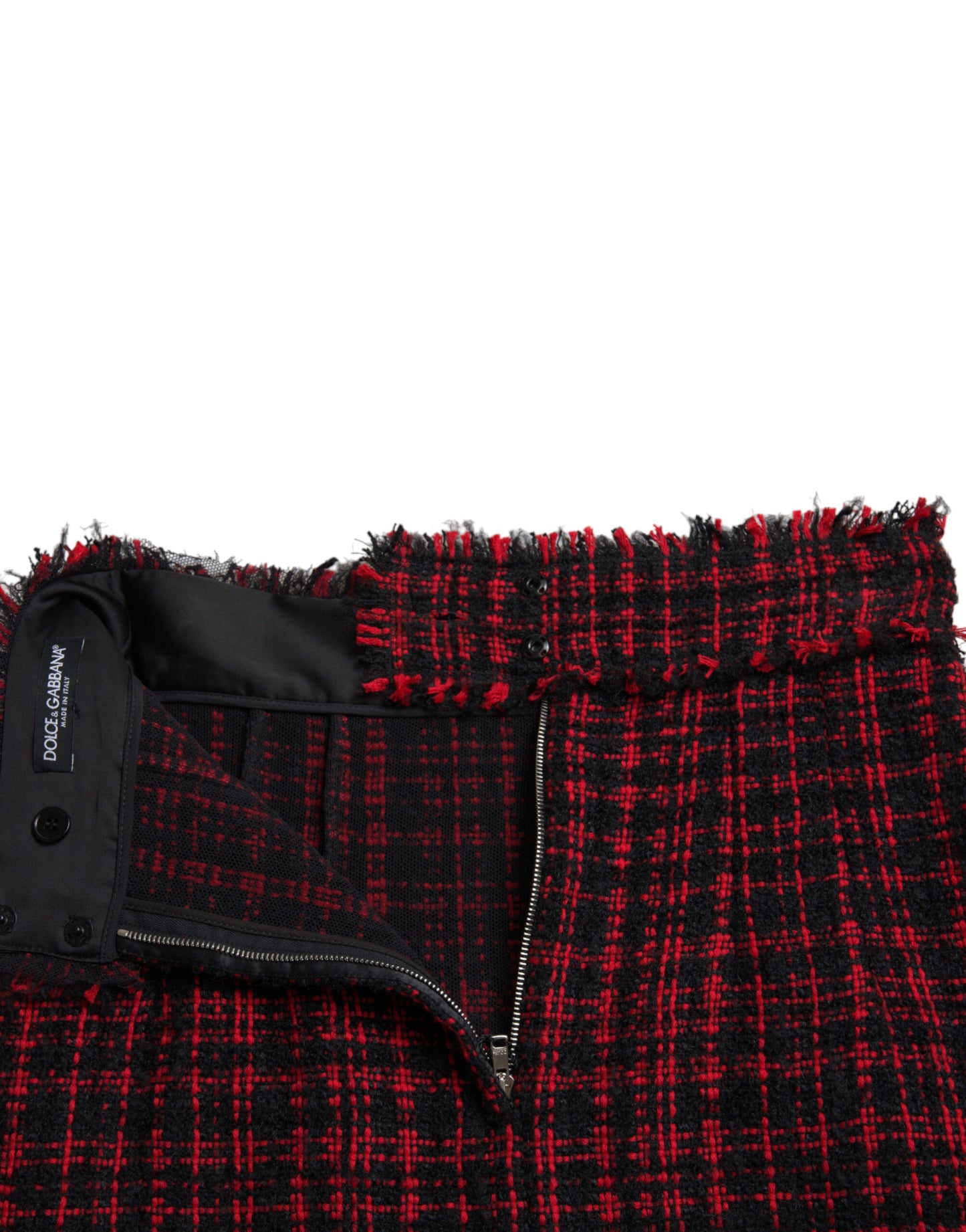 Dolce & Gabbana Tantalizing Tartan High-Waist Mini Skirt IT40 | S