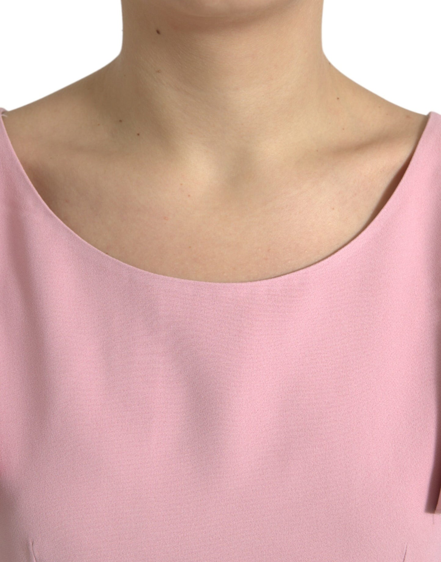 Dolce & Gabbana Chic Pink Bell Sleeve Top IT44 / L