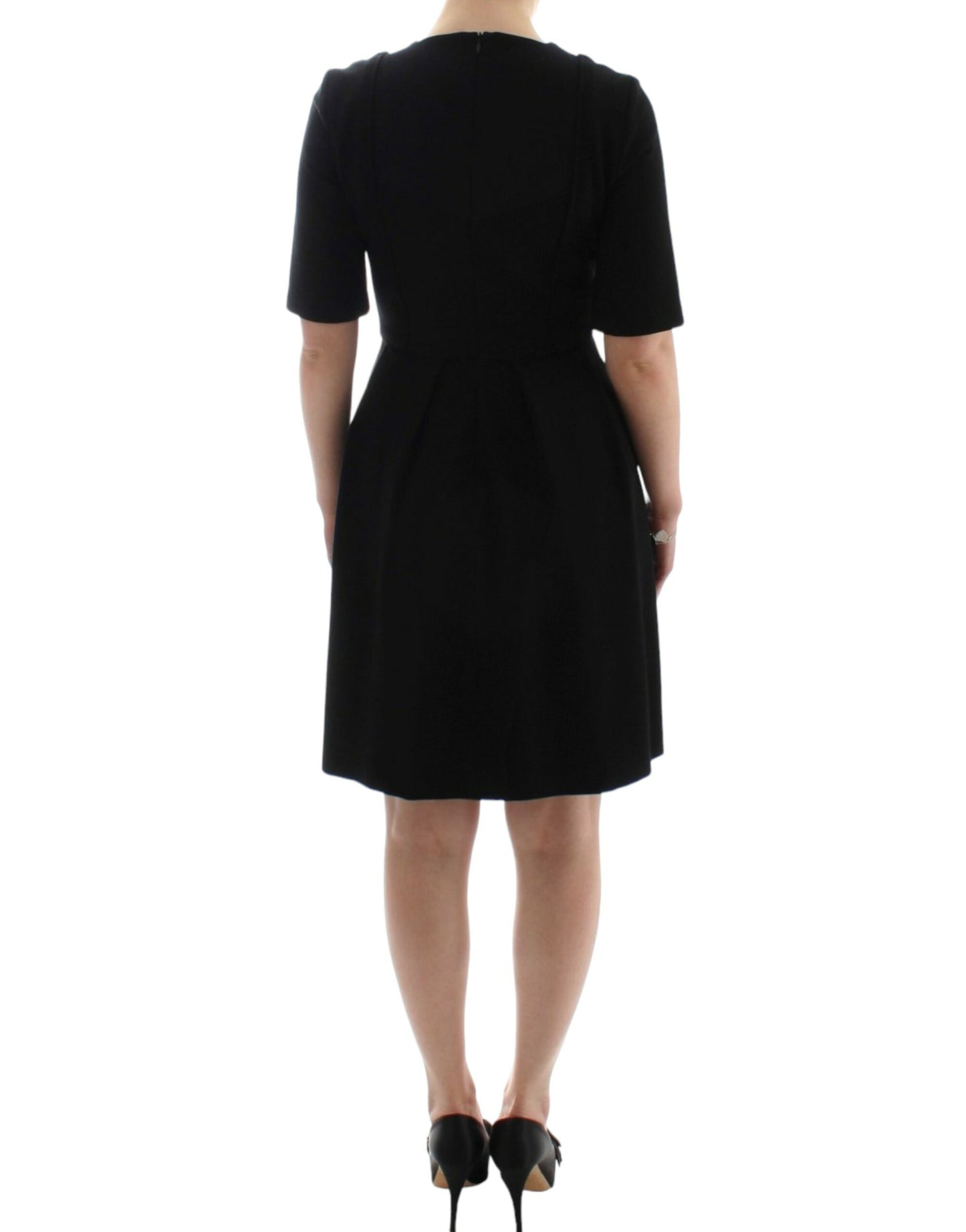 CO|TE Elegant Black Short Sleeve Venus Dress IT40 | S