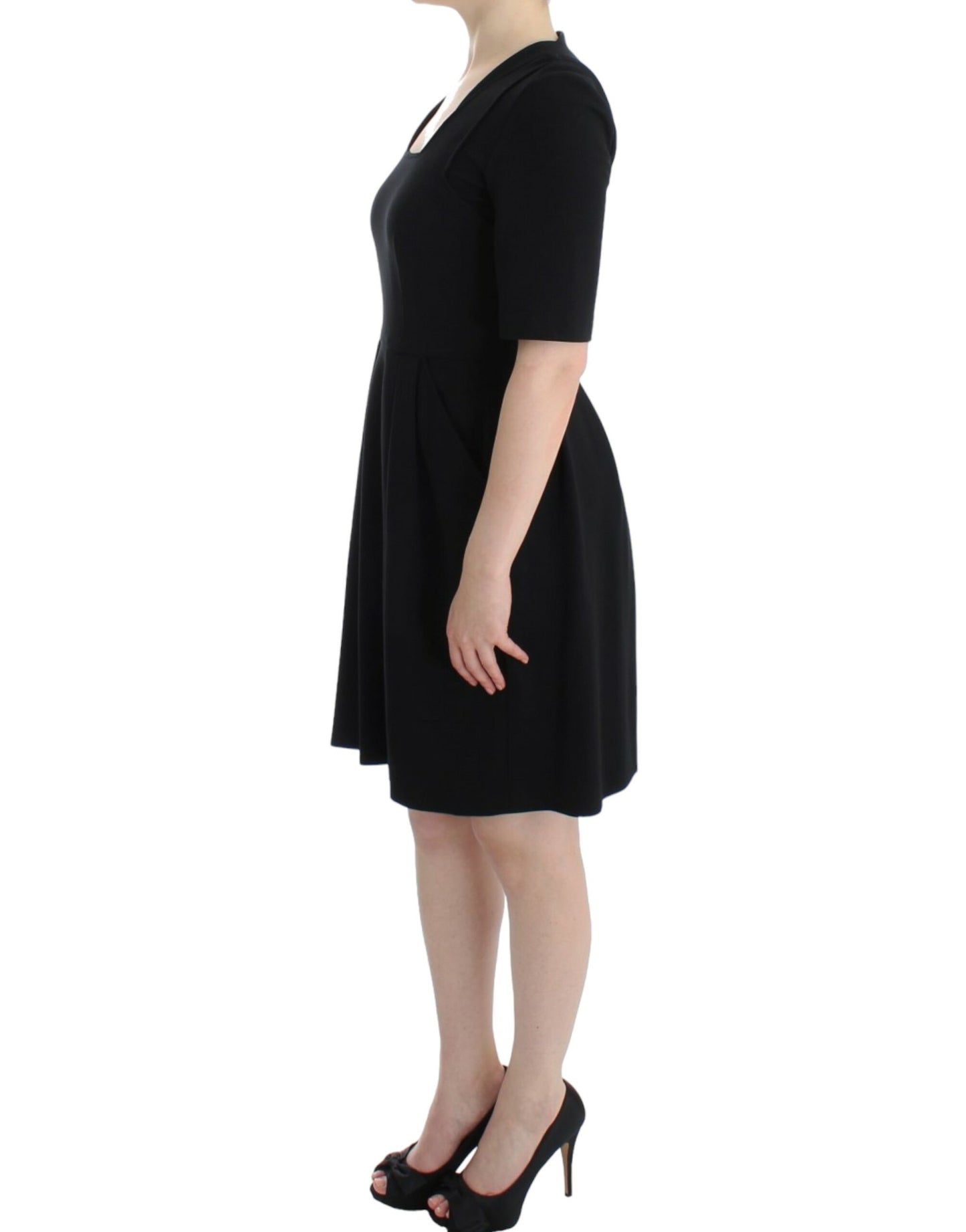 CO|TE Elegant Black Short Sleeve Venus Dress IT40 | S