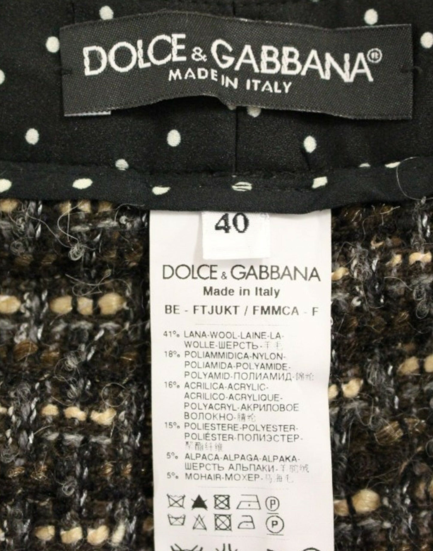 Dolce & Gabbana Elegant Multicolor Wool Blend Shorts IT40 | S