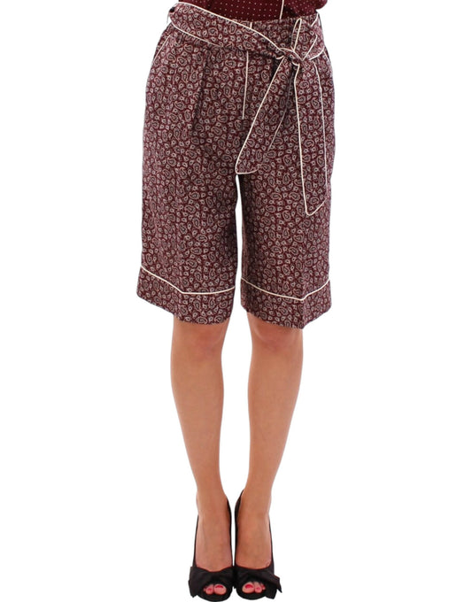 Dolce & Gabbana Chic Silk Pajama Shorts IT36 / XXS