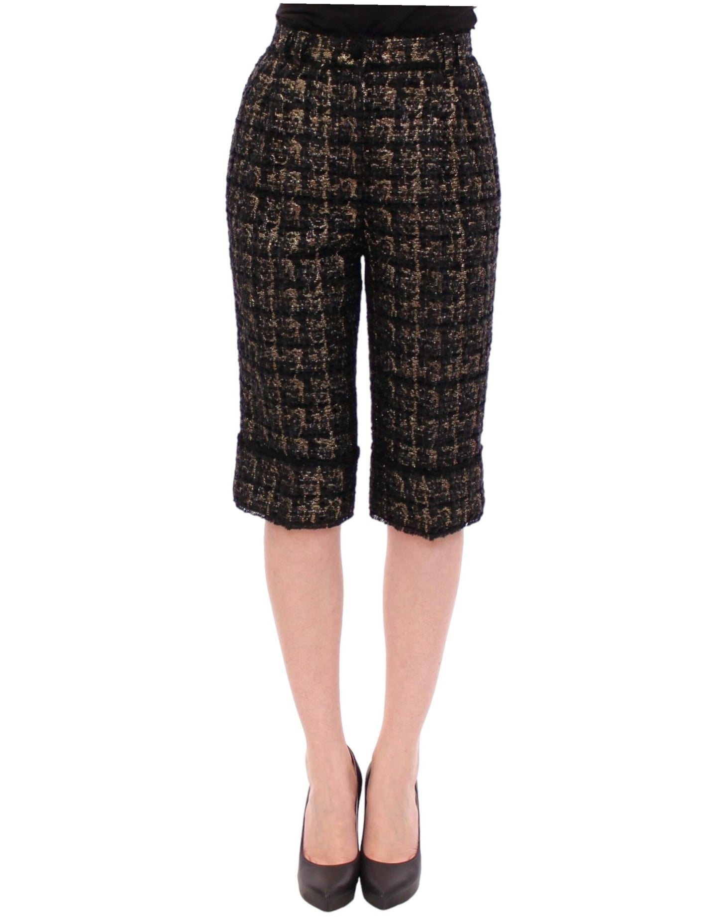 Dolce & Gabbana Elegant Designer Woven Shorts IT40 | S