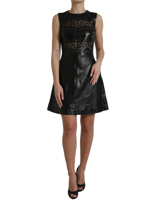 Valentino Elegant Black A-Line Mini Dress IT40 | S