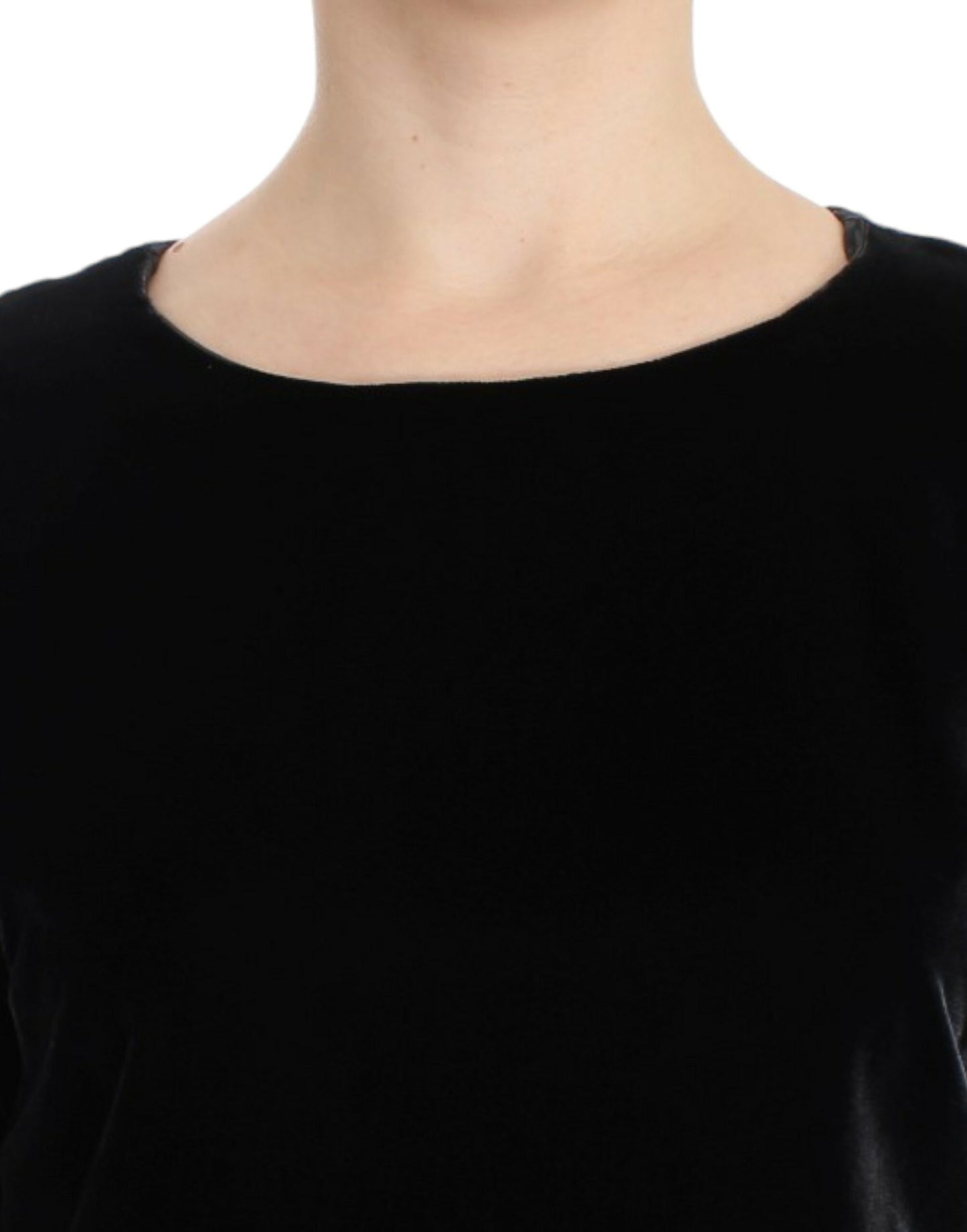 Dolce & Gabbana Enchanting Velvet Short Sleeve Top IT38 / XS