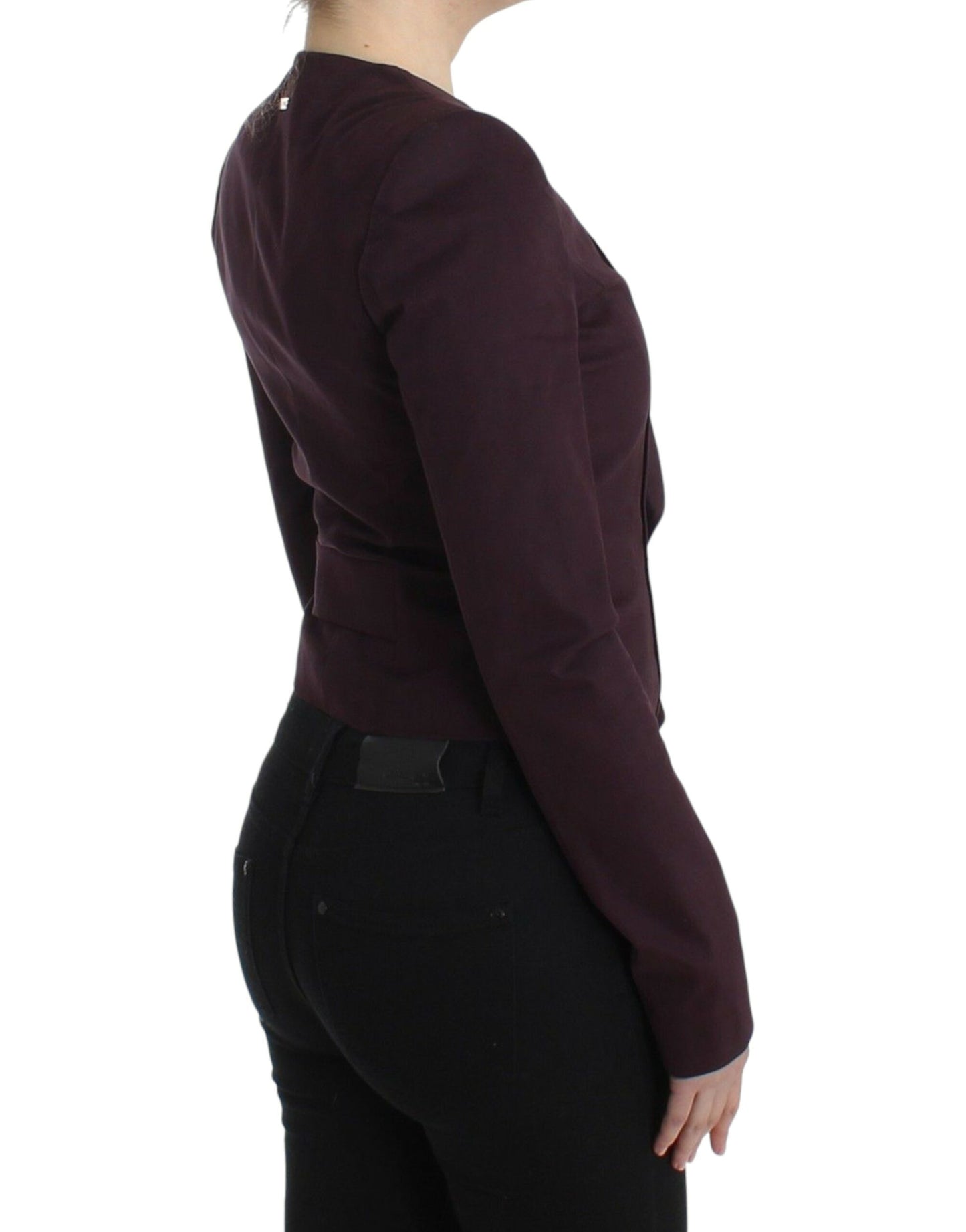 GF Ferre Elegant Purple Cotton Blend Blazer