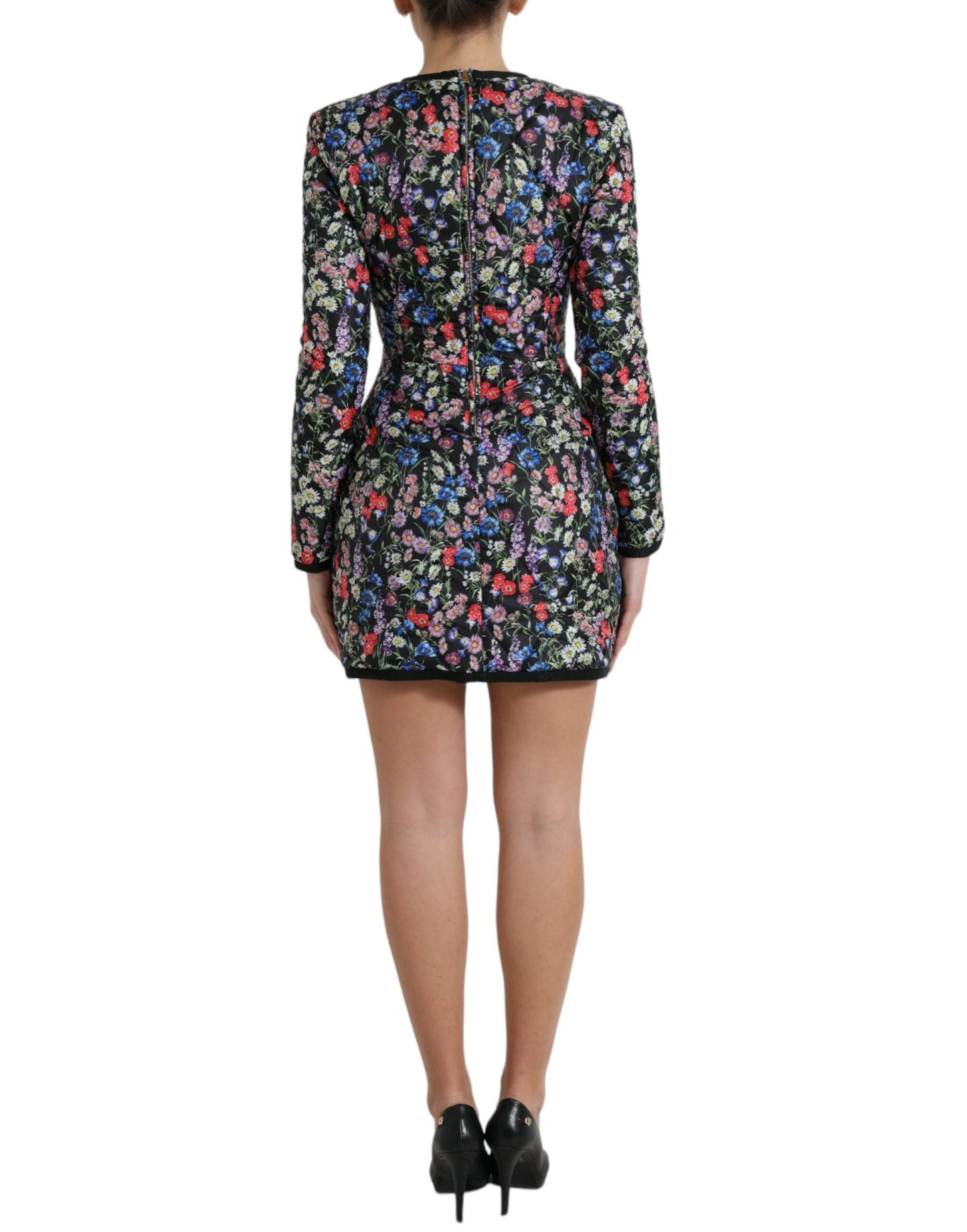 Dolce & Gabbana Floral Sheath Mini Dress Elegance IT40 | S