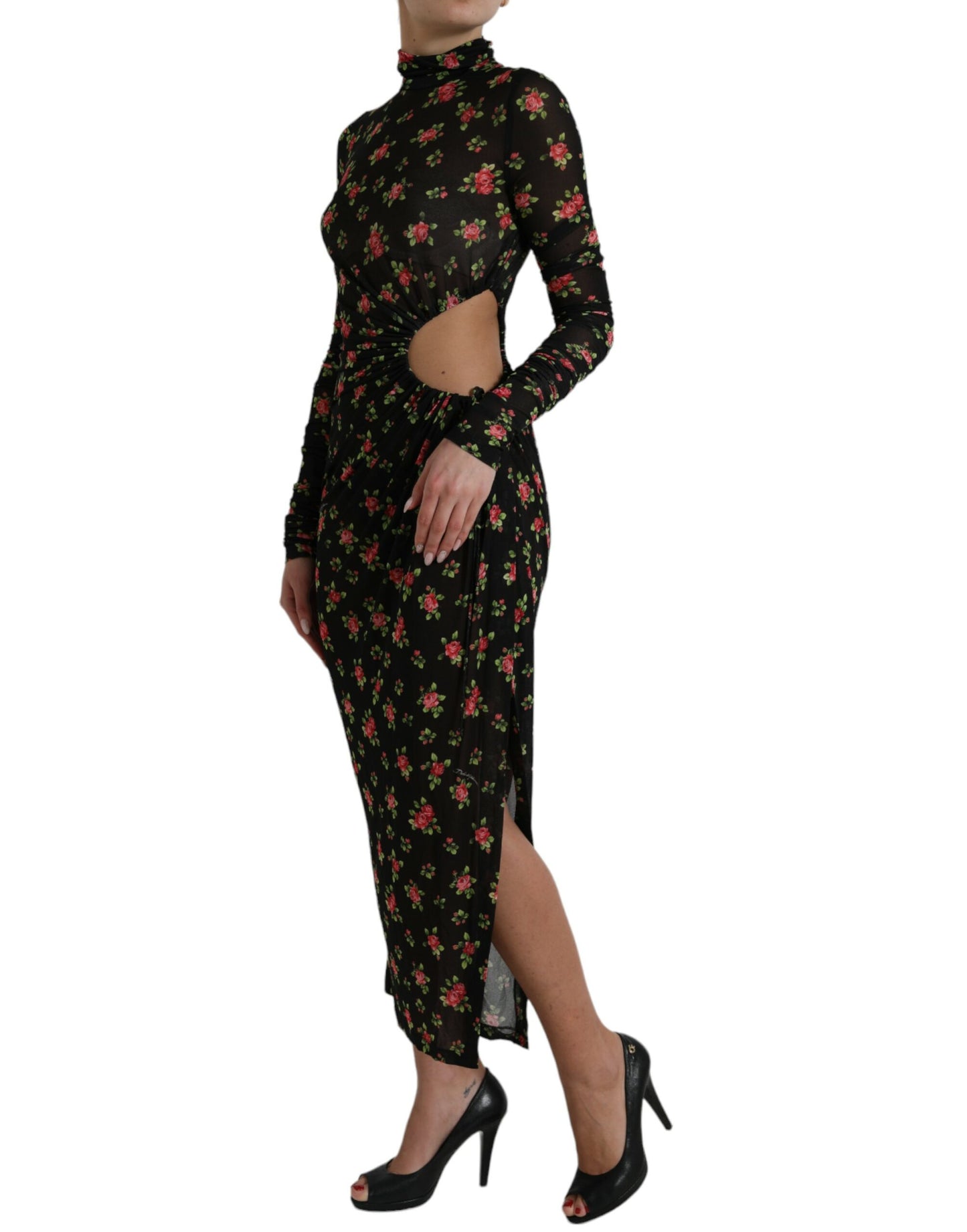 Dolce & Gabbana Elegant Floral Sheath Dress IT40 | S