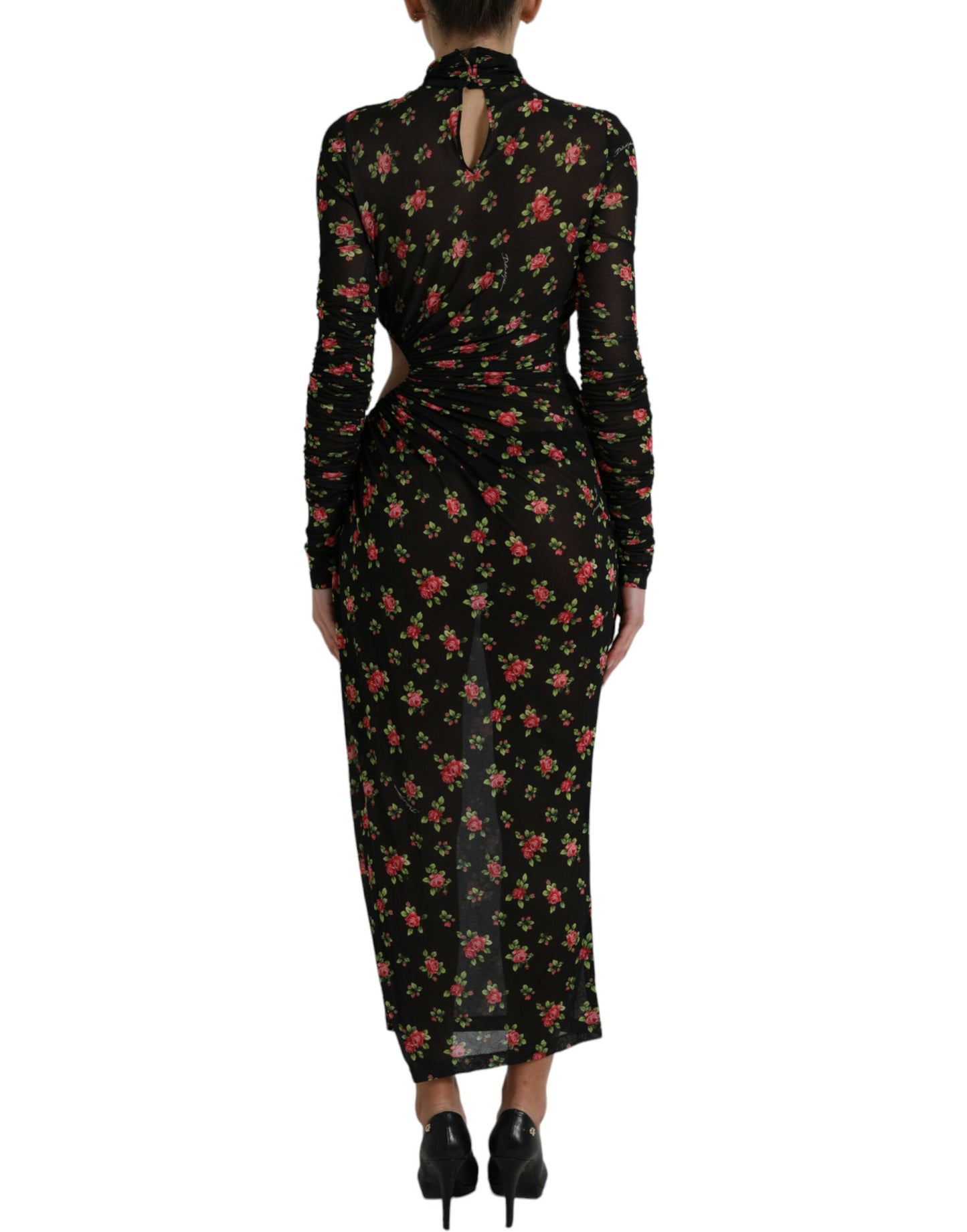 Dolce & Gabbana Elegant Floral Sheath Dress IT40 | S