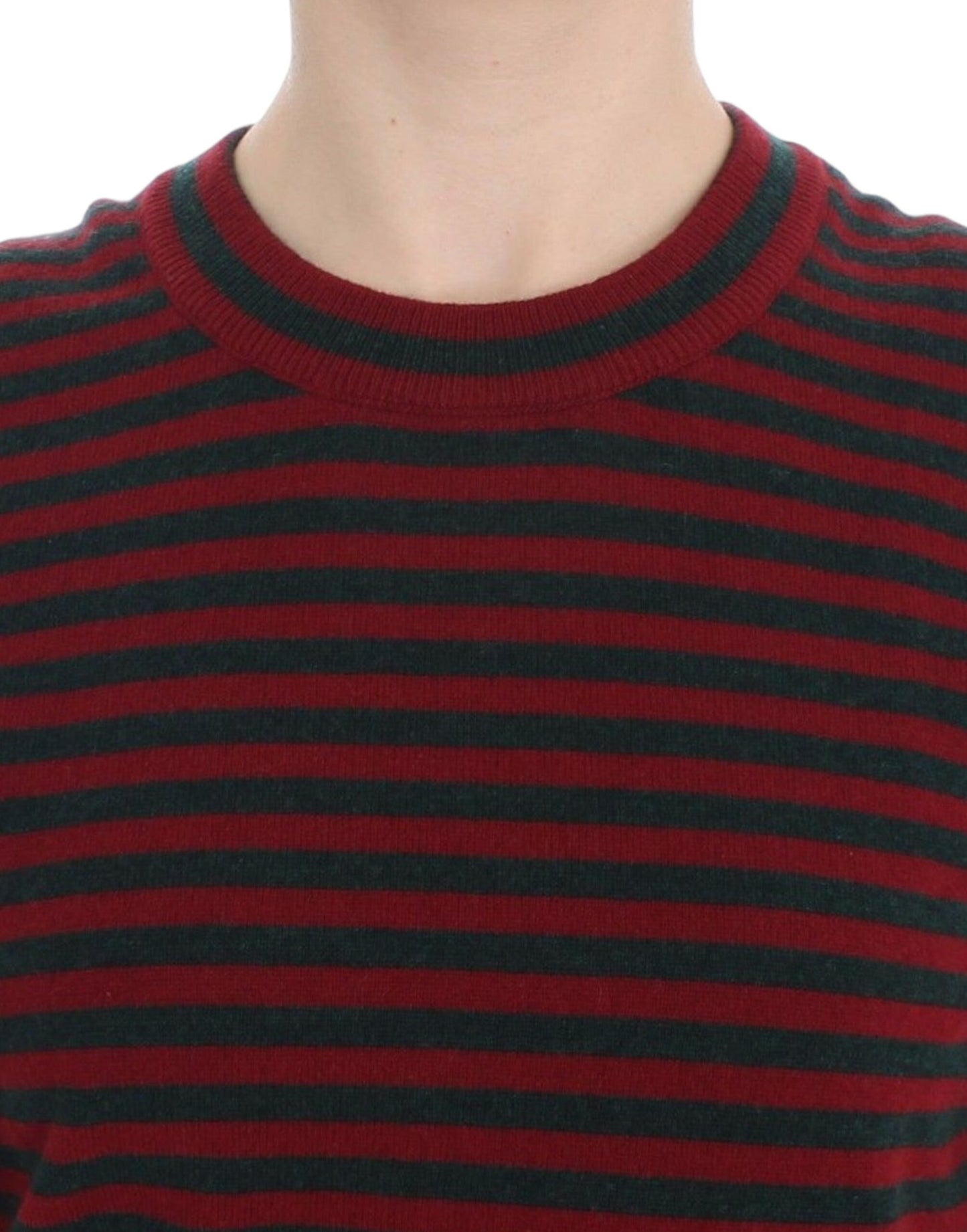 Dolce & Gabbana Elegant Striped Cashmere Crewneck Sweater IT36 / S