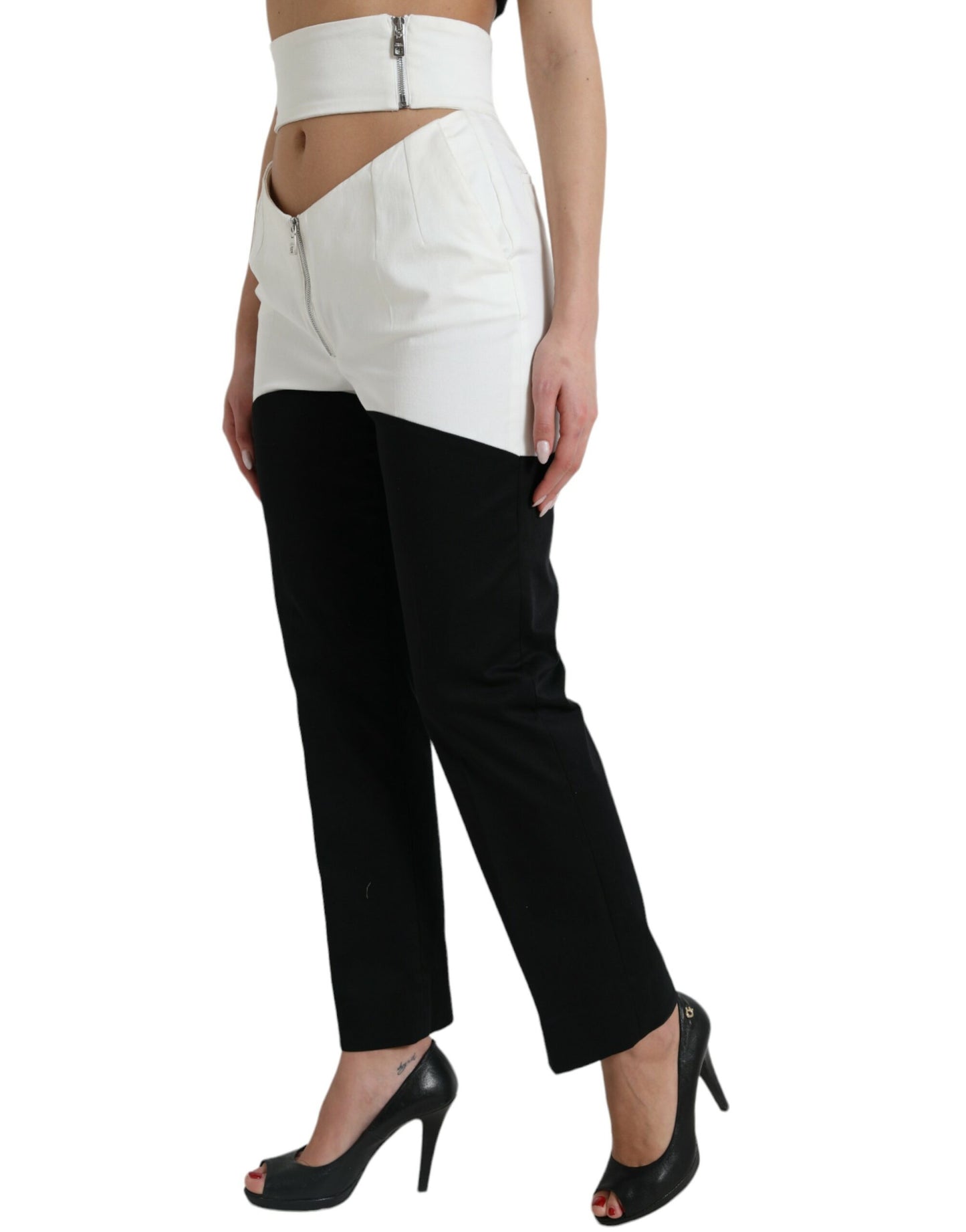 Dolce & Gabbana High Waist Tapered Chic Pants IT40 | S