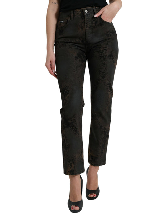 Dolce & Gabbana Chic Boyfriend Mid Waist Stretch Jeans IT40 / S