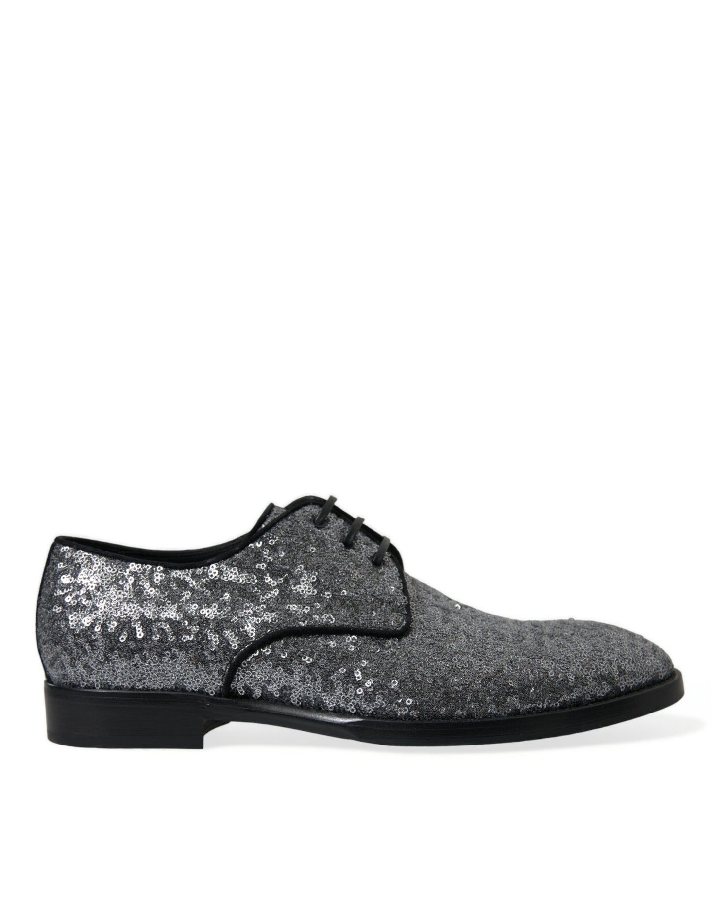 Dolce & Gabbana Exquisite Sequined Derby Dress Shoes EU39 / US6