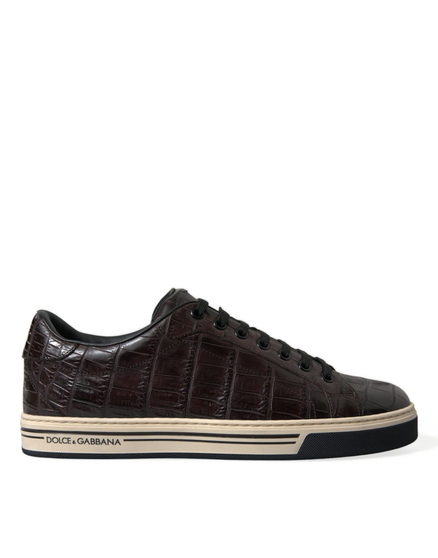 Dolce & Gabbana Elegant Exotic Leather Low-Top Sneakers EU39 / US6