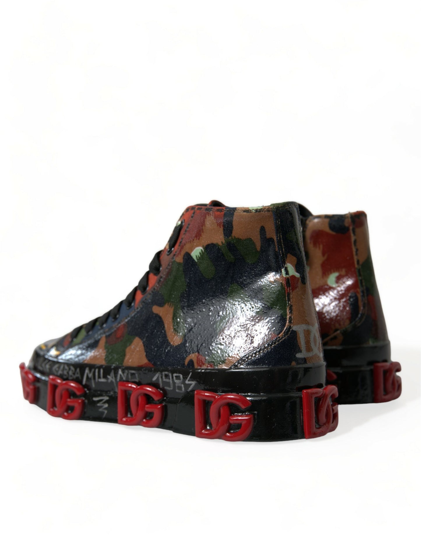 Dolce & Gabbana Chic Multicolor High-Top Sneakers EU40 / US7