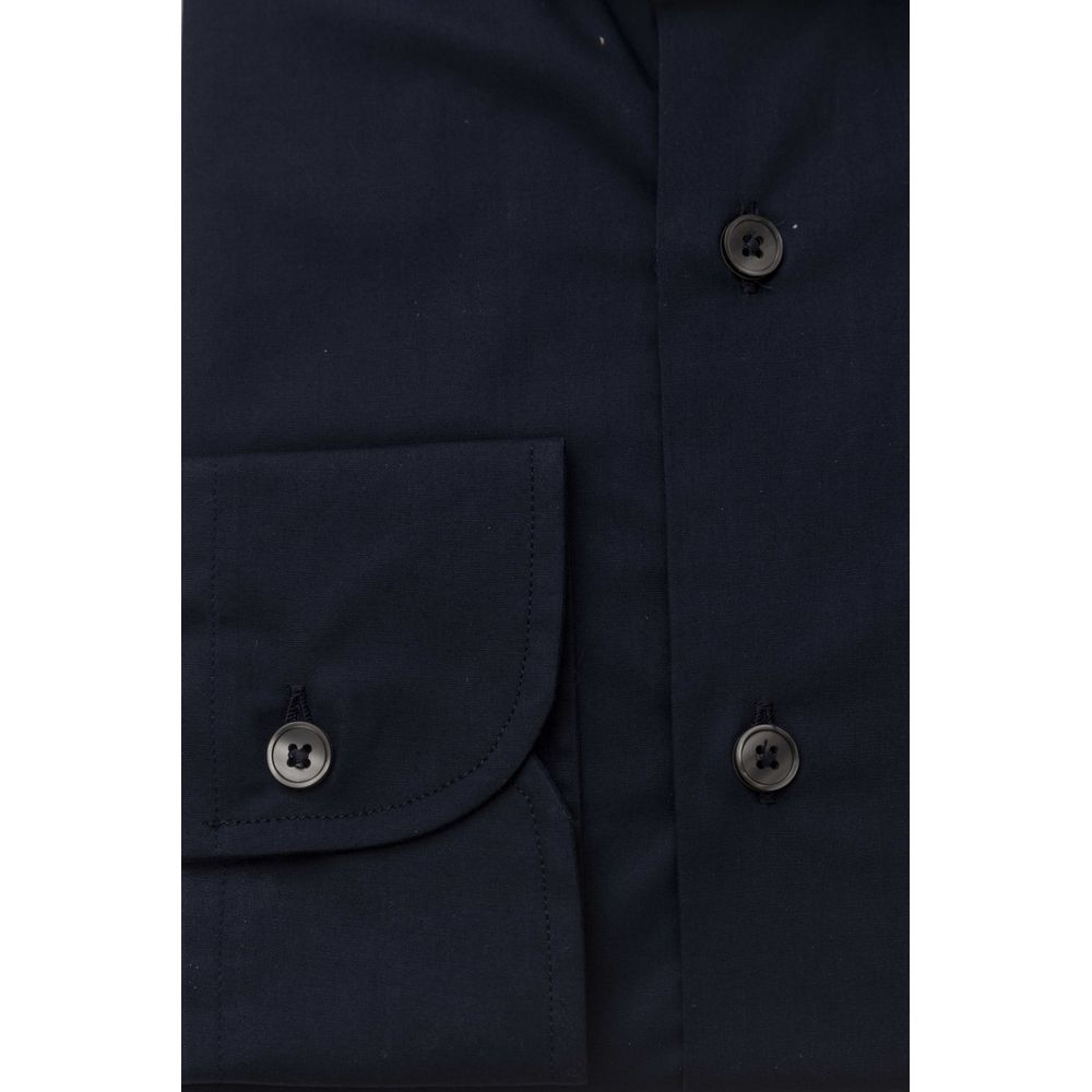 Bagutta Blue Cotton Men Shirt