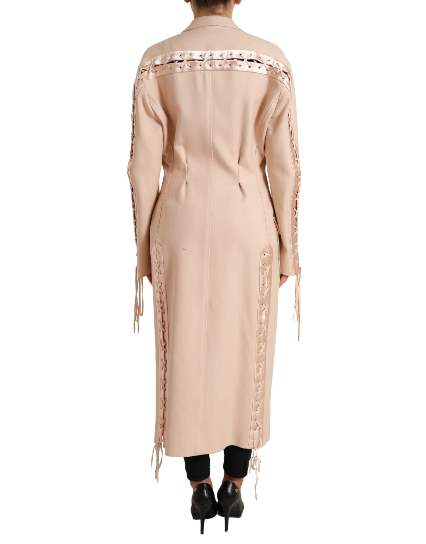 Dolce & Gabbana Elegant Beige Single-Breasted Trench Coat IT40 / S