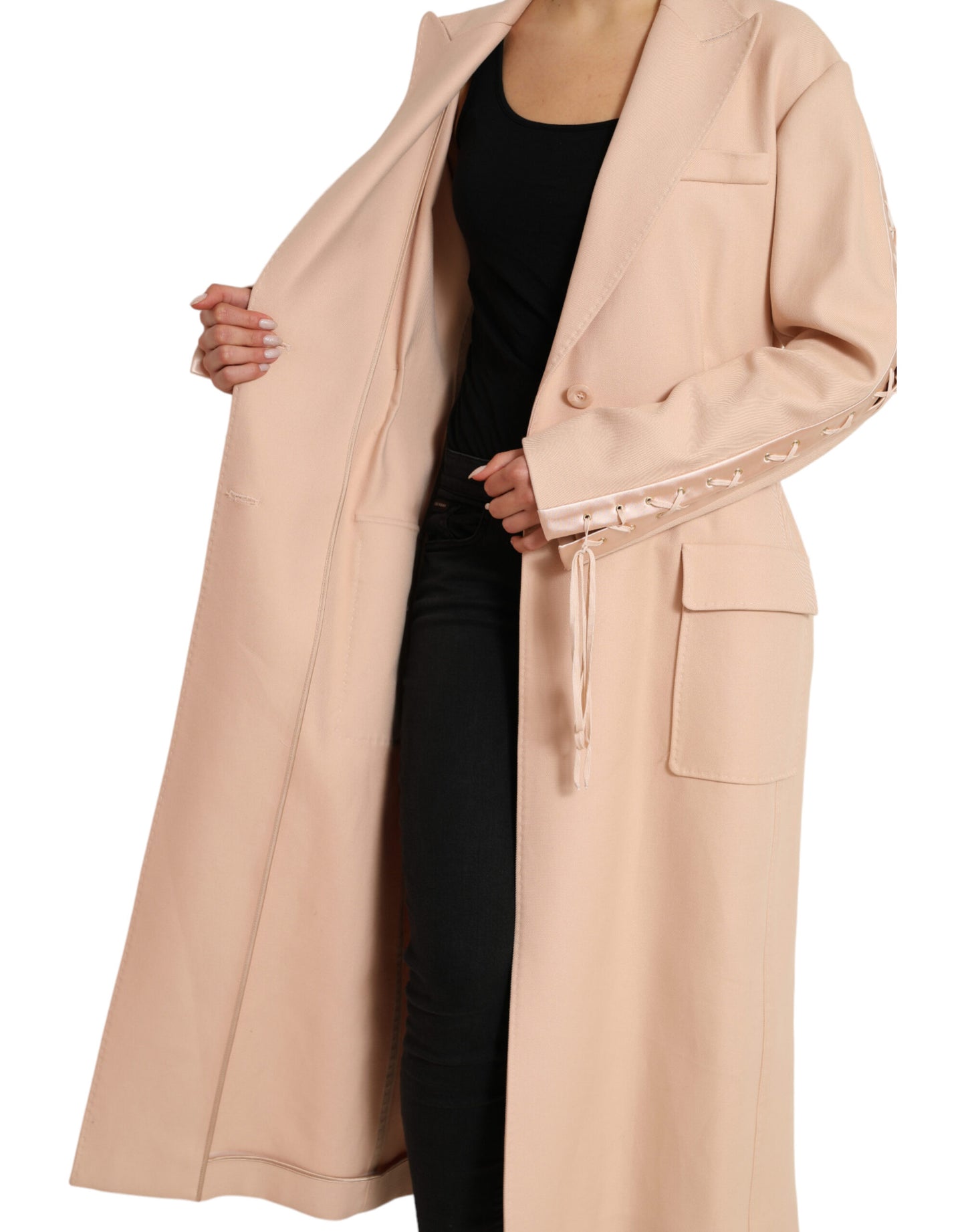 Dolce & Gabbana Elegant Beige Single-Breasted Trench Coat IT40 / S