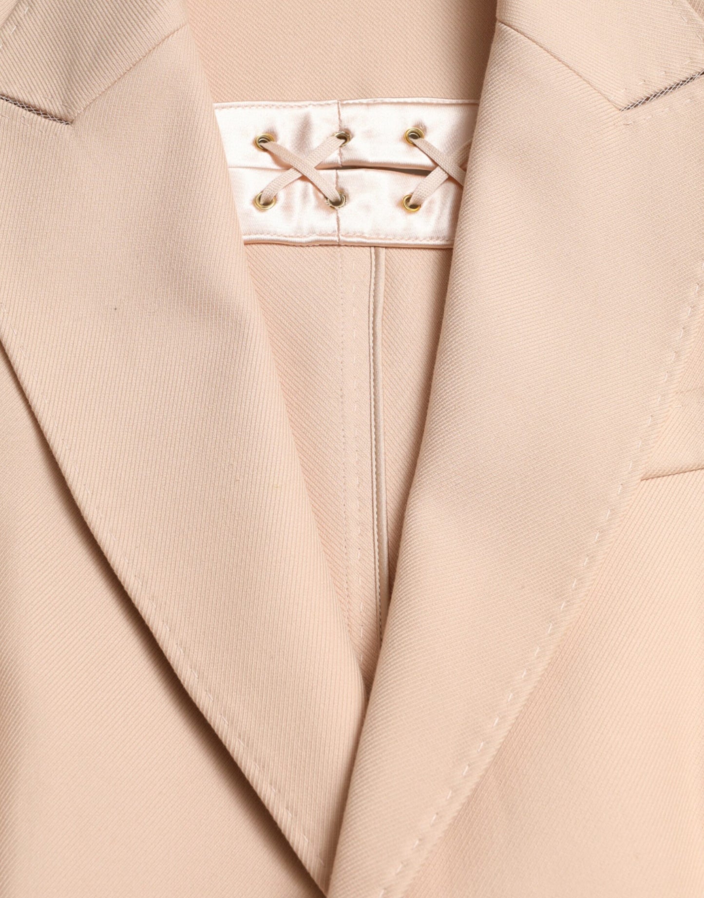 Dolce & Gabbana Elegant Beige Single-Breasted Trench Coat IT40 / S