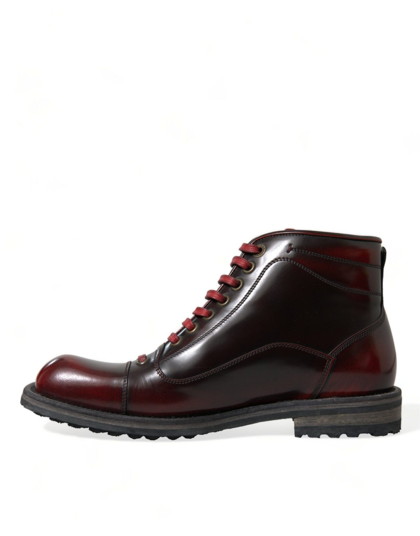 Dolce & Gabbana Dapper Dual-Tone Leather Ankle Boots EU40 / US7