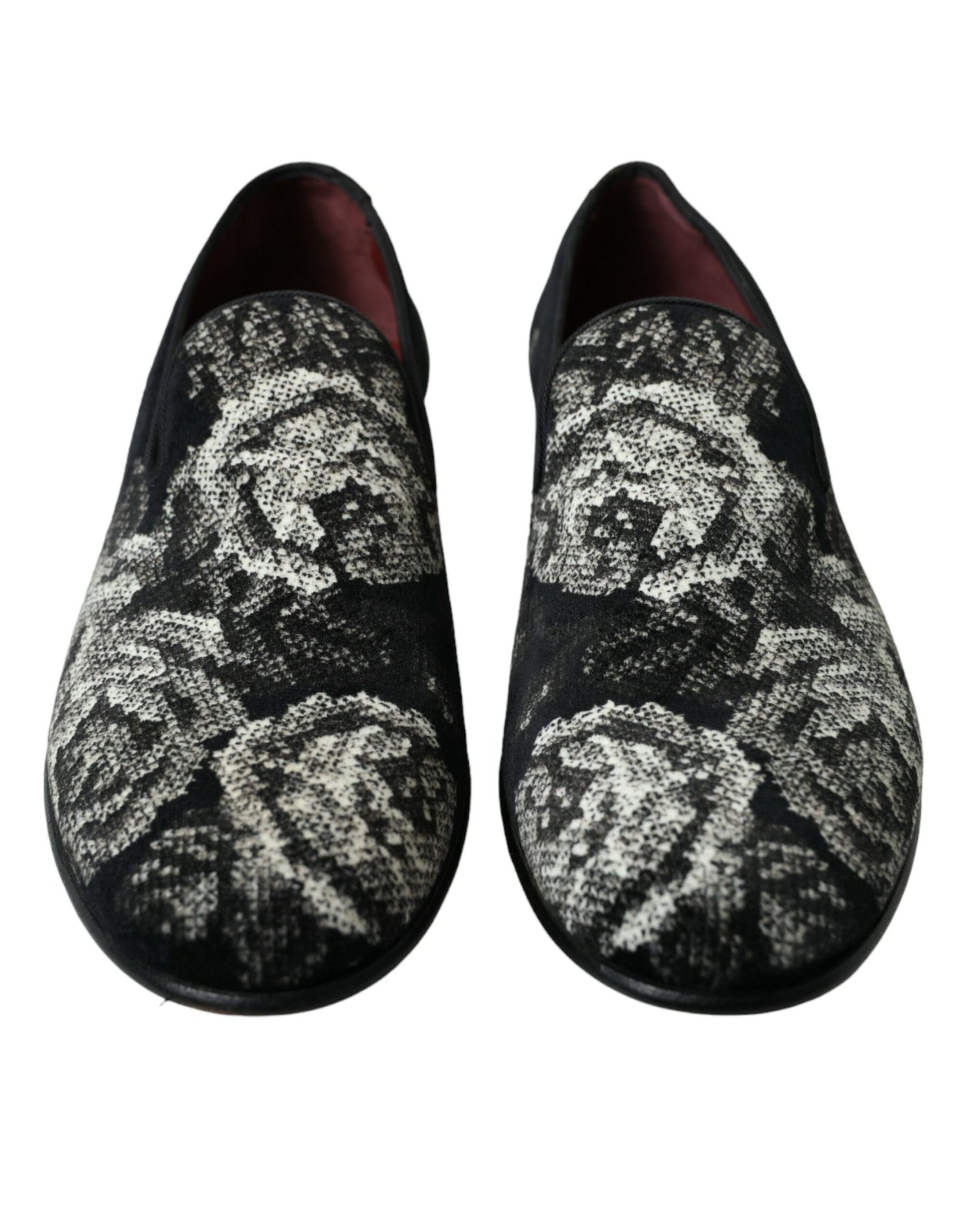 Dolce & Gabbana Elegant Floral Velvet Loafers EU39 / US6