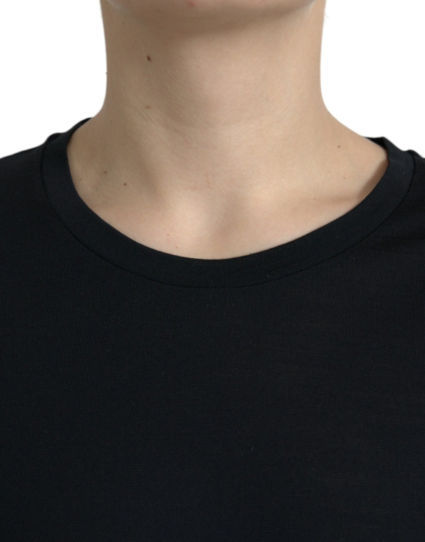 Dolce & Gabbana Elegant Wool Crew Neck Tee IT42 / M