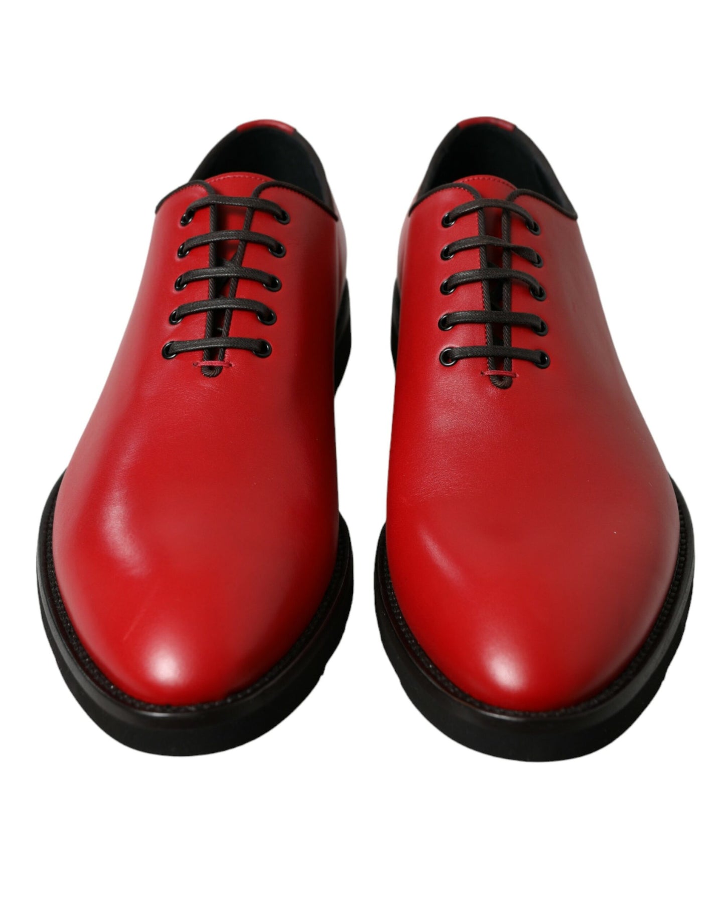 Dolce & Gabbana Elegant Red Leather Oxford Dress Shoes EU44.5 / US11.5