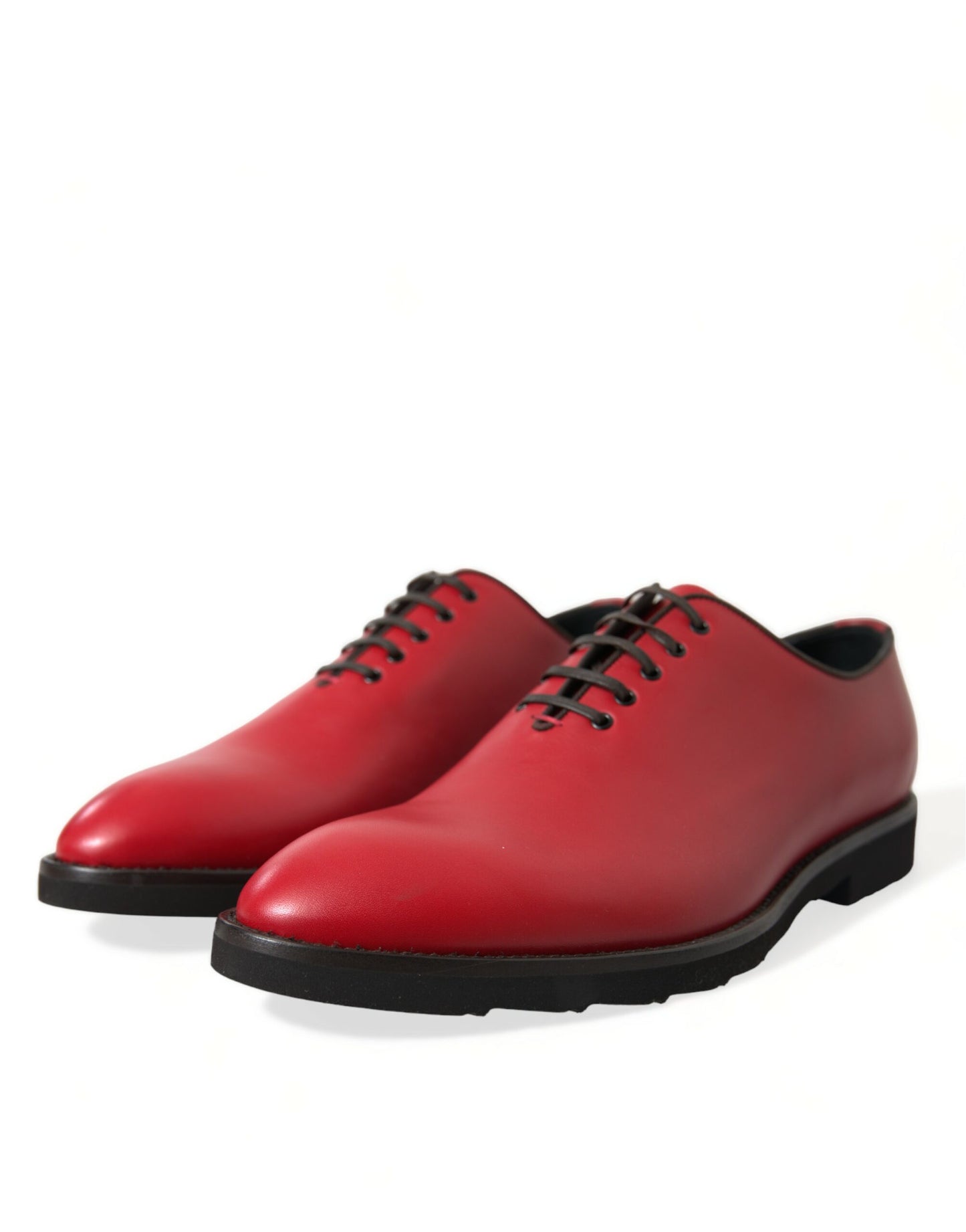 Dolce & Gabbana Elegant Red Leather Oxford Dress Shoes EU44.5 / US11.5