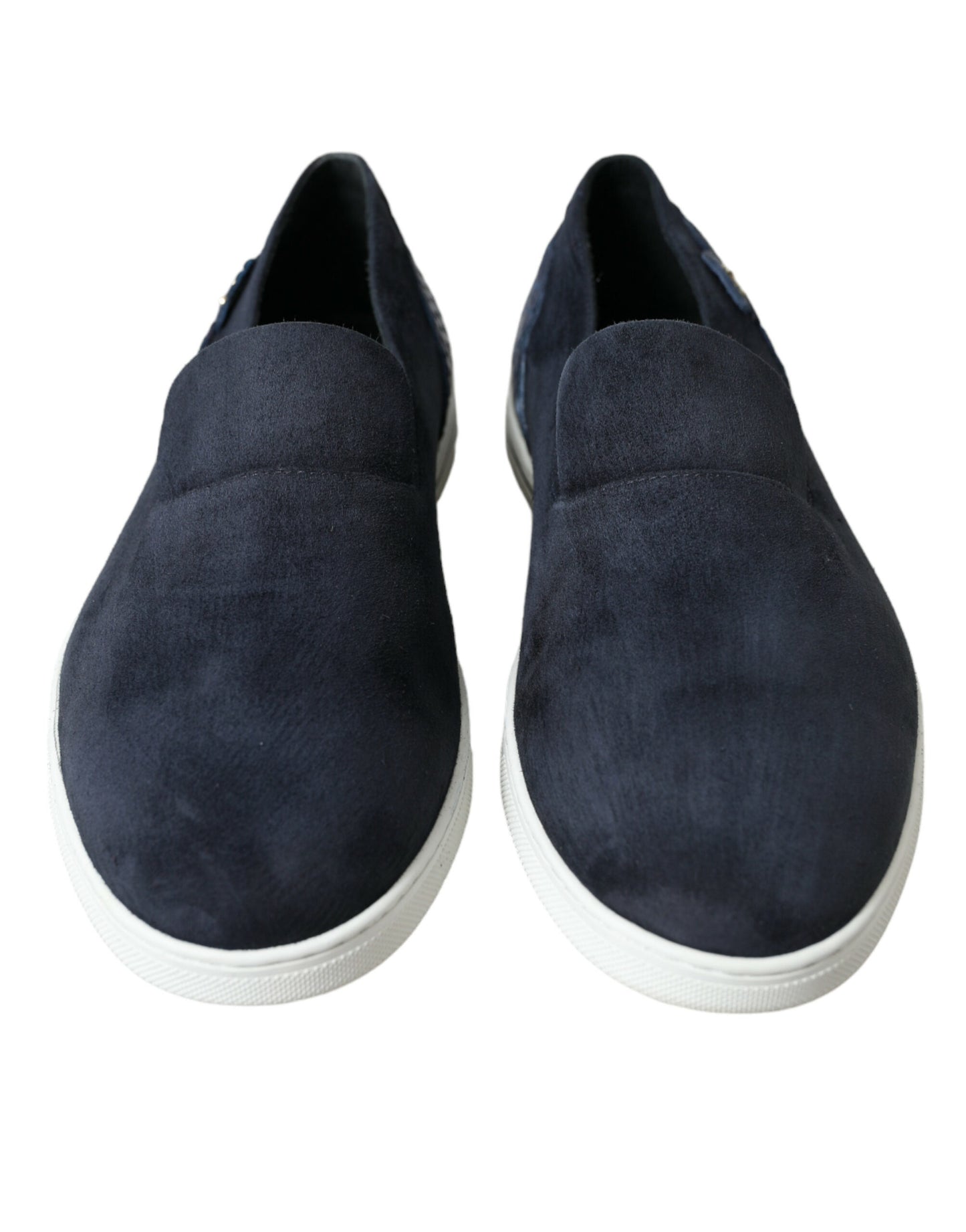 Dolce & Gabbana Elegant Blue Suede Leather Loafers EU39 / US6