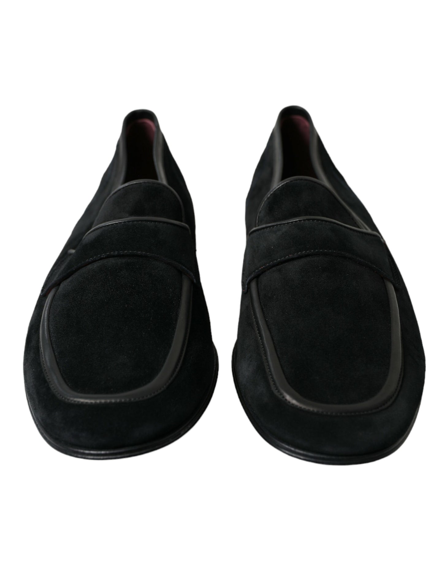 Dolce & Gabbana Elegant Velvet Black Loafers for Men EU40 / US7