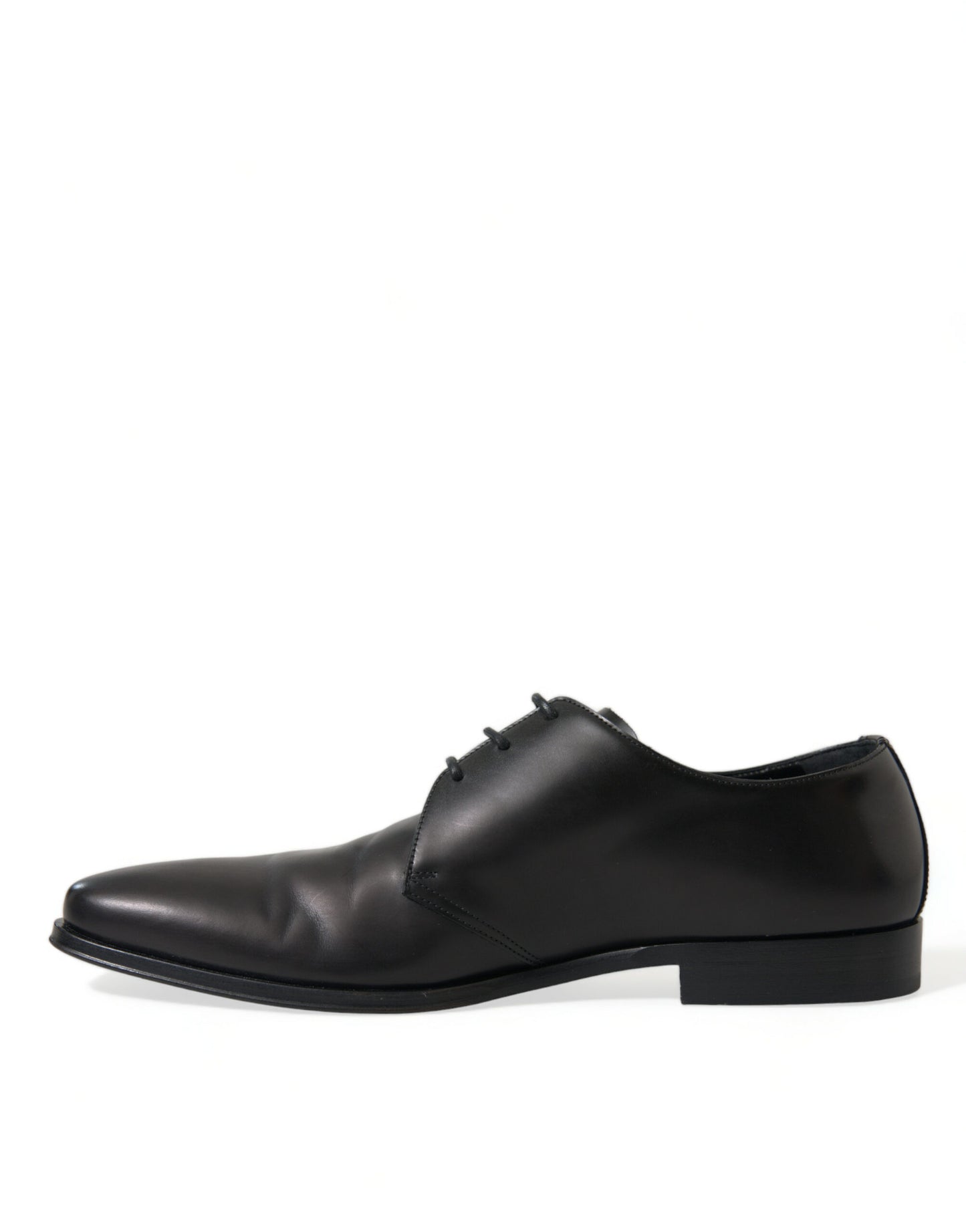 Dolce & Gabbana Elegant Black Leather Derby Dress Shoes EU43 / US10