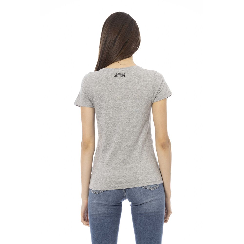 Trussardi Action Gray Cotton Women's Top