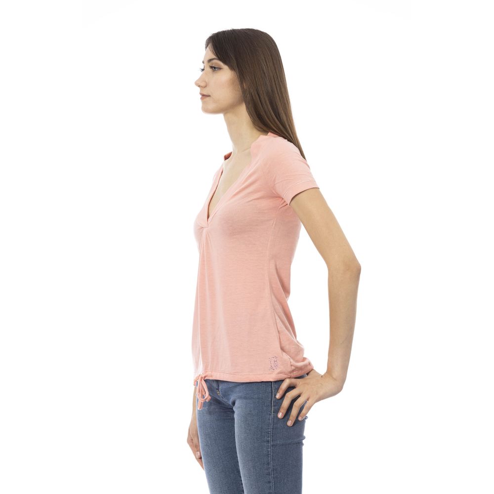 Trussardi Action Pink Cotton Women Top