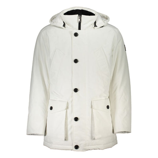 Hugo Boss White Polyamide Men Jacket IT54 | XXL